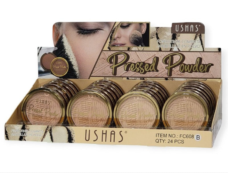 POLVO DE MAQUILLAJE 4 TONOS USHAS PRESSED POWDER