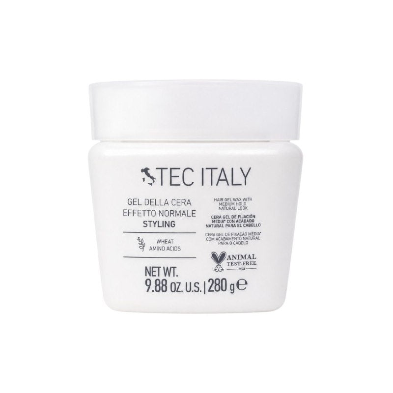 CERA PARA EL CABELLO DE PEINADO CON FIJACION MEDIA Y ACABADO NATURAL CON AMINOACIDOS DE TRIGO TEC ITALY 280G