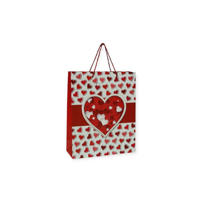 BOLSA DE REGALO PEQUEÑA 18X10X23CM SAN VALENTIN