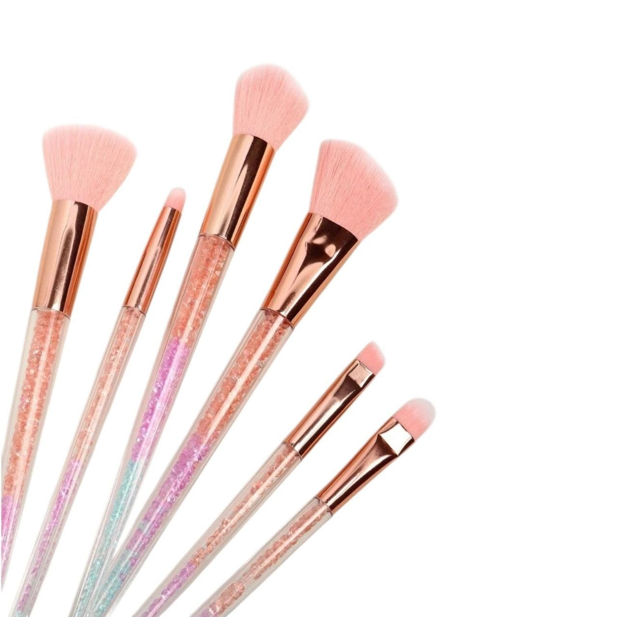 SET DE BROCHAS DE MAQUILLAJE ESENCIALES CUENTAN CON CERDAS SINTÉTICAS SUAVES NEVADA 7PCS