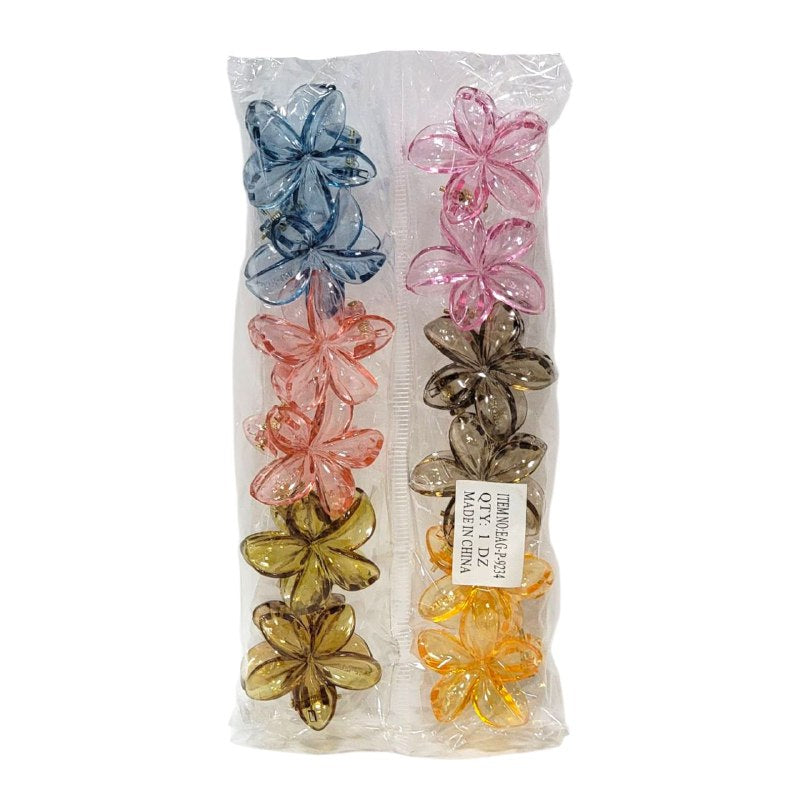 GANCHO PARA EL CABELLO DE FLOR HAWAIANA, PINZAS DE SUJECION FUERTE, ACCESORIO PARA EL CABELLO PAQUETE DE 12UND, MEDIDA 4CM