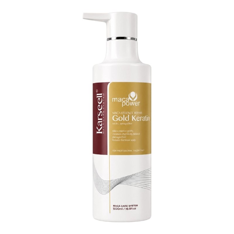 TRATAMIENTO CAPILAR QUERATINA DORADA PARA CABELLO DAÑADO KARSELL KERATIN 500ML