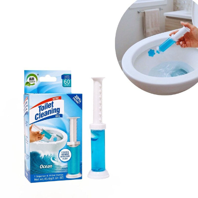 GEL LIMPIADOR Y AROMATIZANTE PARA INODOROS CON AROMA A OCEANO AIR FUSION 45.6G