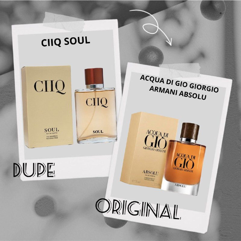 CIIQ SOUL EDP 100ML (H) (AROMA SIMILAR GIORGIO ARMANI AQUA DI GIO ABSOLU)