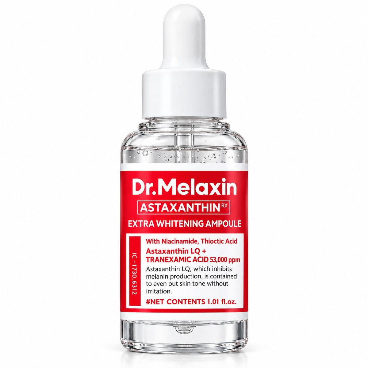 SÉRUM FACIAL ACLARANTE Y ANTIARRUGAS ASTAXANTHIN RX DR.MELAXIN 30ML