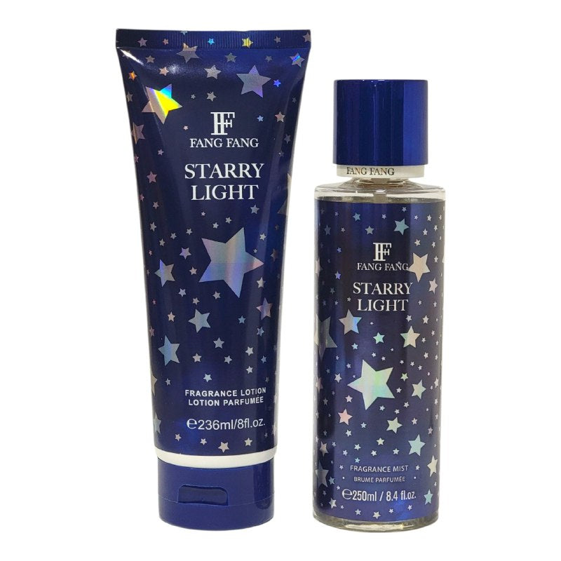 SET FANG FANG STARRY LIGHT SPLASH 250ML, BODY LOTION 236ML (M)