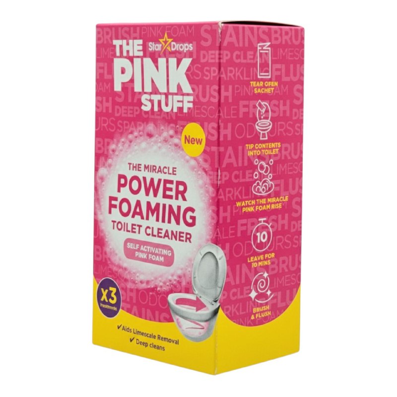LIMPIADOR DE BAÑO INODORO EN POLVO AUTOACTIVABLE THE PINK STUFF 300G