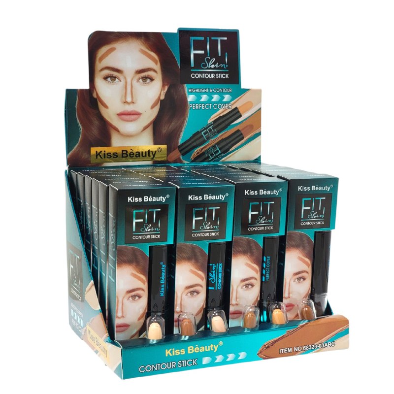 CONTORNO EN BARRA COBERTURA PERFECTA CON VITAMINA E KISS BEAUTY 7G (DUPE DE NYX)
