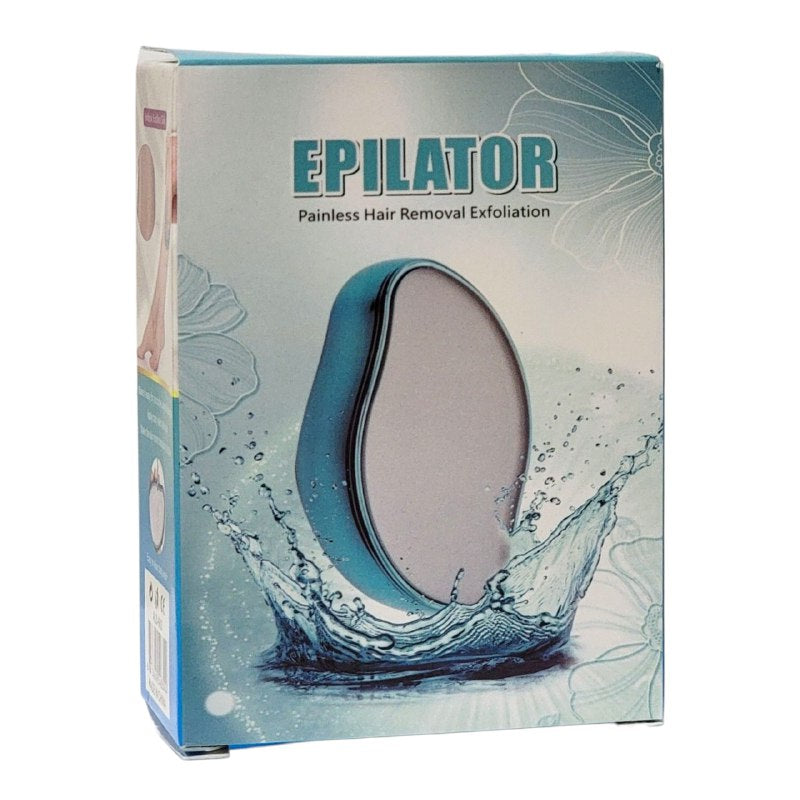DEPILADOR MANUAL DE CRISTAL Y EXFOLIANTE CORPORAL 2 EN 1