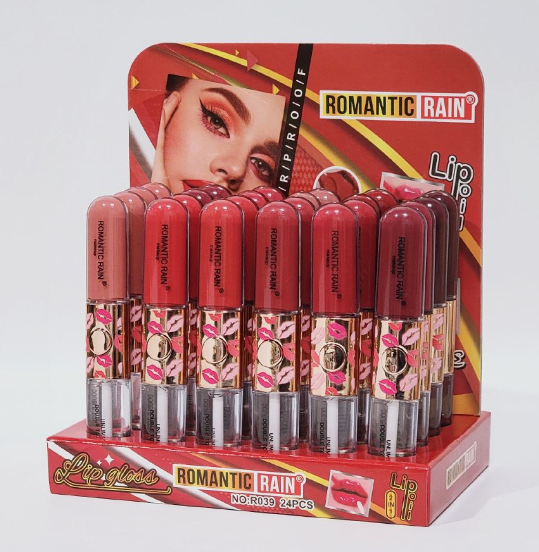 BRILLO LABIAL 2 EN 1 DE COLOR Y TRANSPARENTE ROMANTIC RAIN (DUPE DE KIKO)