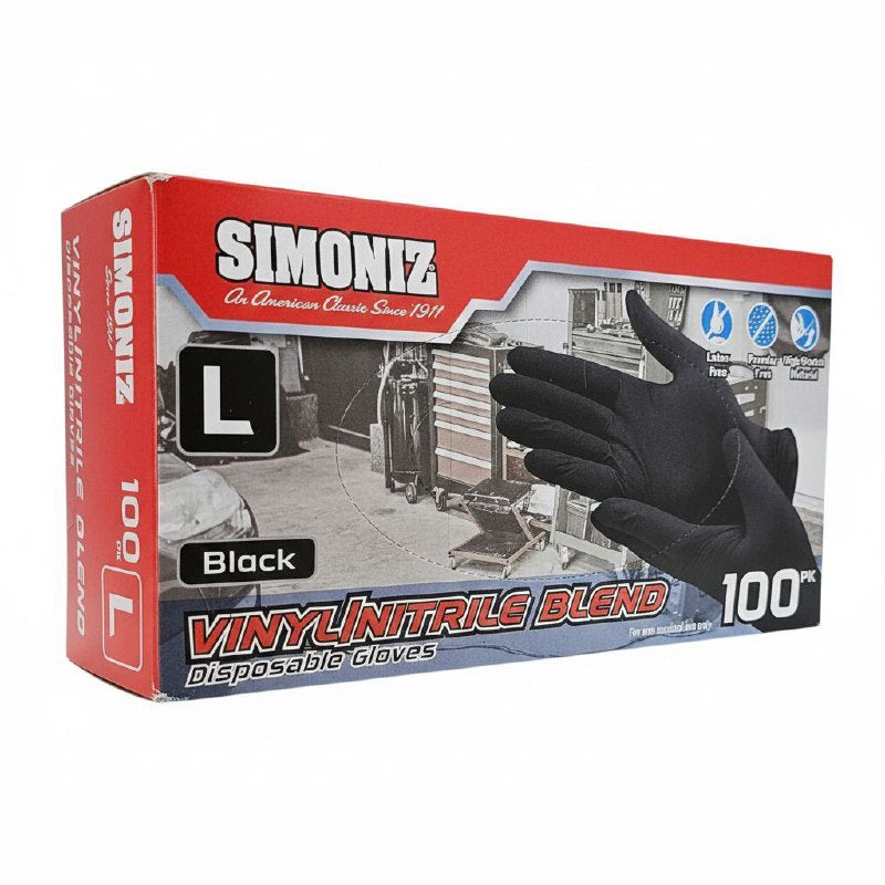 GUANTES GRIP DE MEZCLA DE VINILO DESECHABLES TALLA L 100UND
