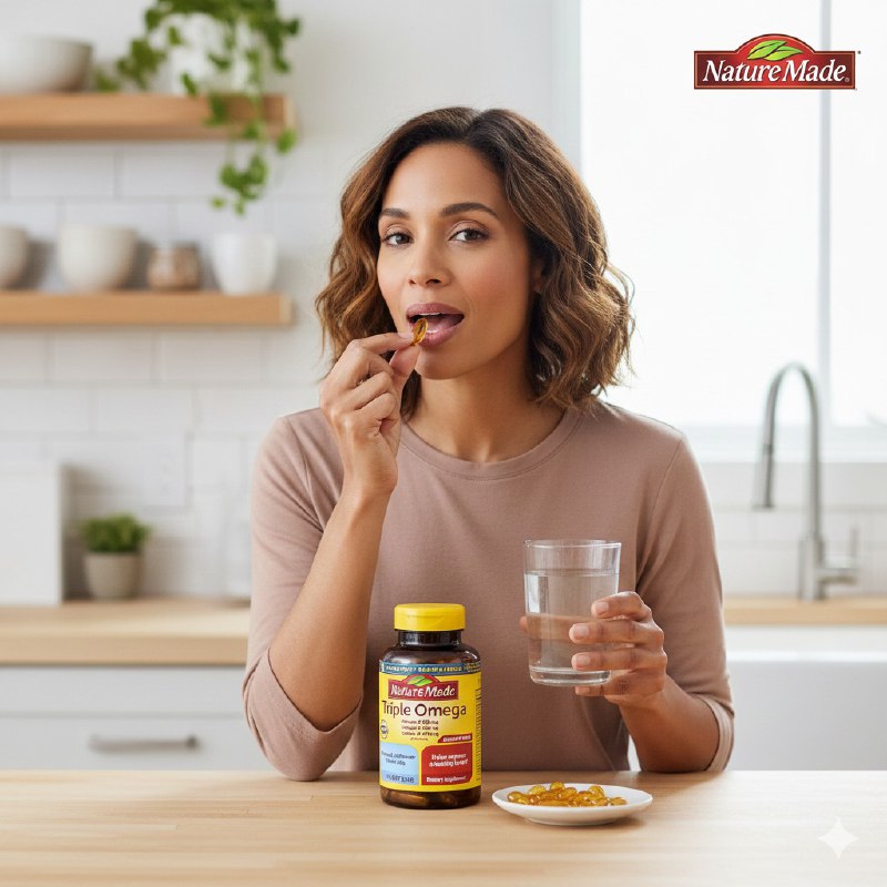 VITAMINAS EN CAPSULAS DE TRIPLE OMEGA 3,6 Y 9 PARA LA SALUD INTEGRAL NATURE MADE 70UND