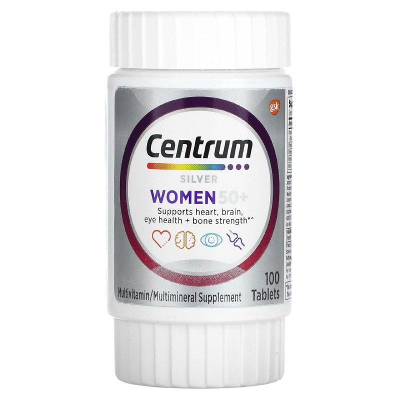 VITAMINAS EN TABLETAS PARA MUJERES DE 50+ CENTRUM SILVER WOMEN 100UND
