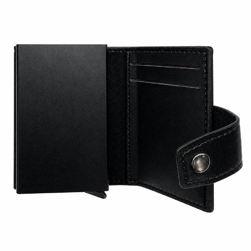 BILLETERA COMPACTA CON TARJETERO Y PROTECCION RFID BAELLERRY 9X8CM