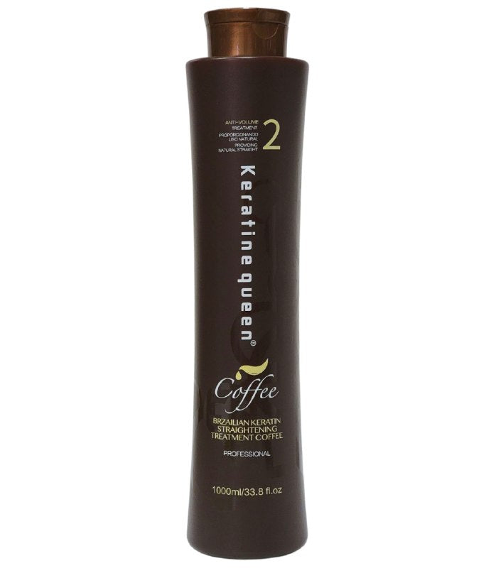 TRATAMIENTO PARA EL CABELLO BRASILEÑO CON EXTRACTO DE CAFE Y QUERATINA DE TRIGO KERATINE QUEEN PASO 2 1000ML