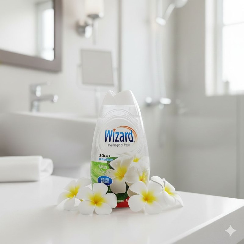 AMBIENTADOR AROMATIZANTE DE GEL SOLIDO DE LIRIOS JAZMIN Y GARDENIAS WIZARD 221G