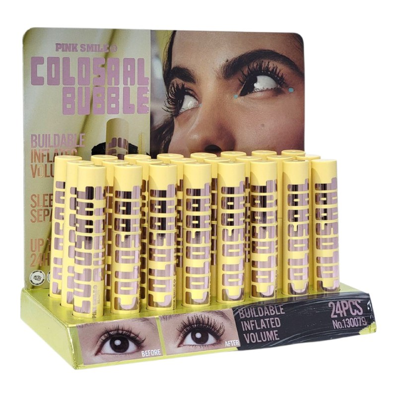 RIMEL DE 24 HORAS COLOSAAL BUBBLE PINK SMILE 12ML (DUPE DE MAYBELLINE)
