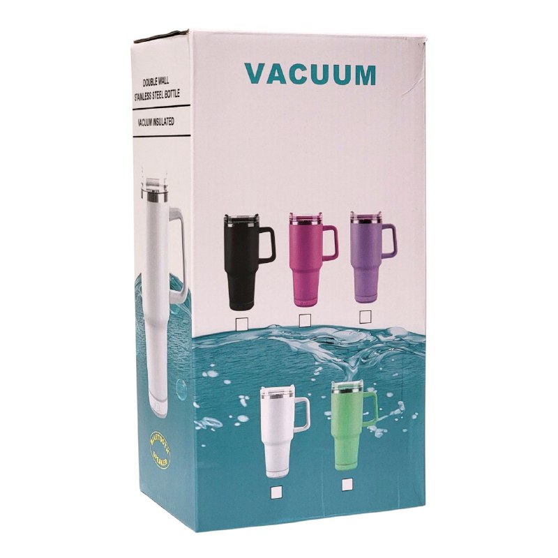 VASO TERMICO DE ACERO INOXIDABLE CON PARLANTE BLUETOOTH INCLUIDO, DOBLE PARED AISLADO AL VACIO CON ASA, CAPACIDAD 1200ML VACUUM