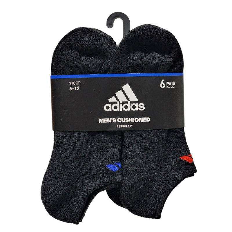CALCETA TOBILLERA ADIDAS PARA HOMBRE 6 PARES TALLA 6-12