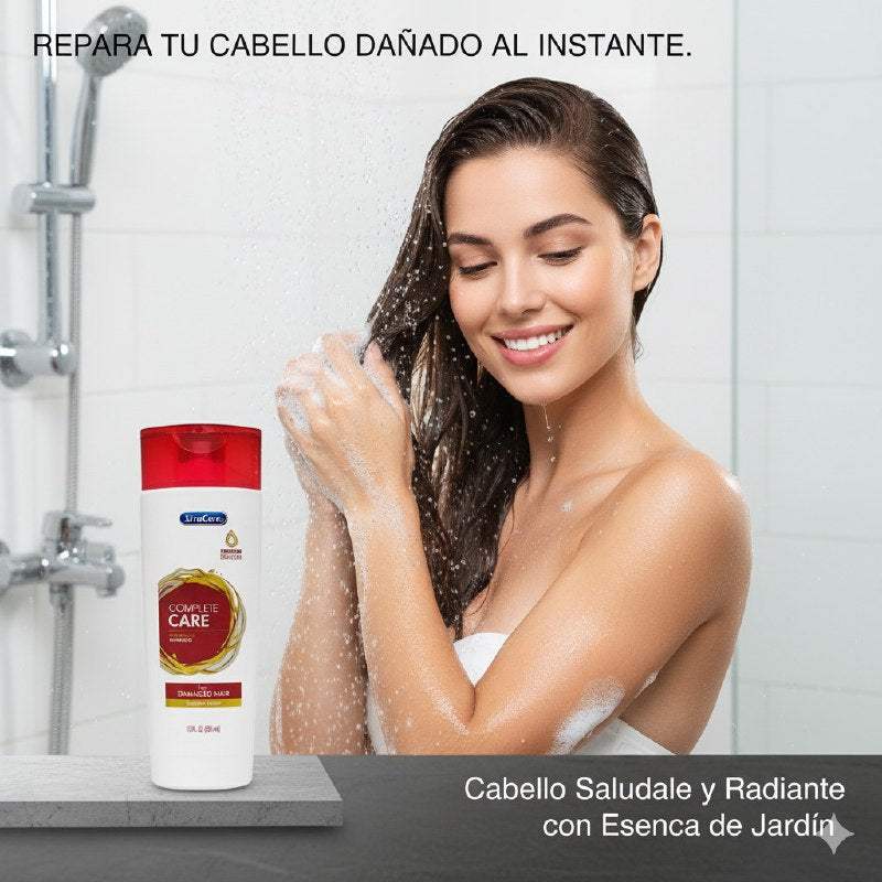 SHAMPOO DE CUIDADO COMPLETO REPARADOR AROMA A JARDIN XTRACARE 385ML