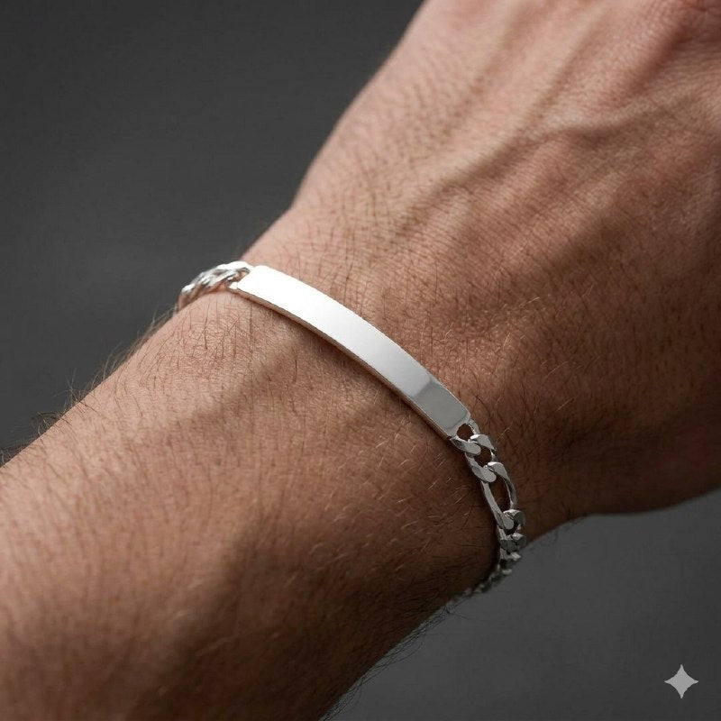 PULSERA DE PLATA 9.25 PARA HOMBRE PESO: 4.5G