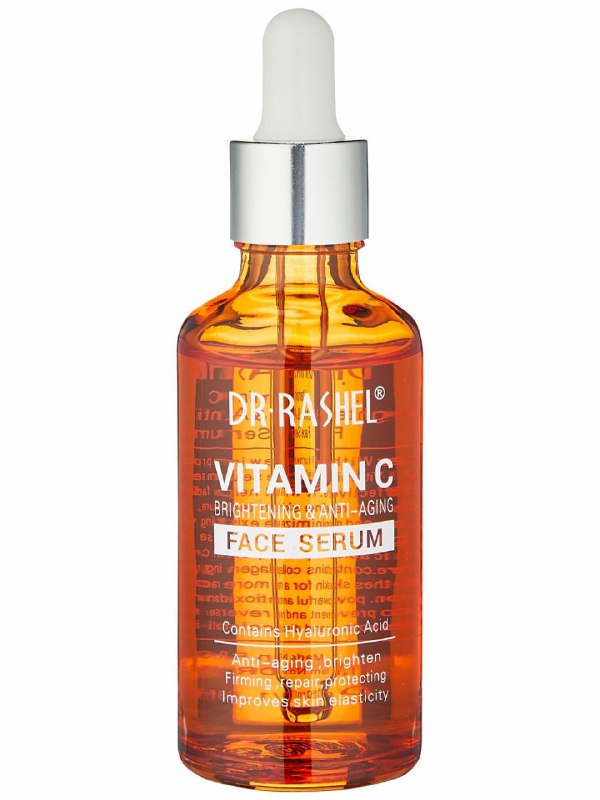 SUERO FACIAL ILUMINADOR Y ANTIENVEJECIMIENTO CON VITAMINA C Y ACIDO HIALURONICO DR RASHEL 50ML