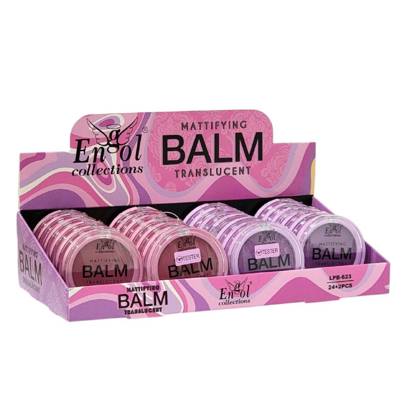 BLUSH BALSAMO TRANSLUCIDO MATIFICANTE, RETIRA EL EXCESO DE BRILLO SIN DAÑAR EL MAQUILLAJE, PIEL HIDRATADA Y CONTROLA EL EXCESO DE GRASA FACIAL CON ACABADO SUAVE Y MATE ENGOL COLLECTIONS 3.5G