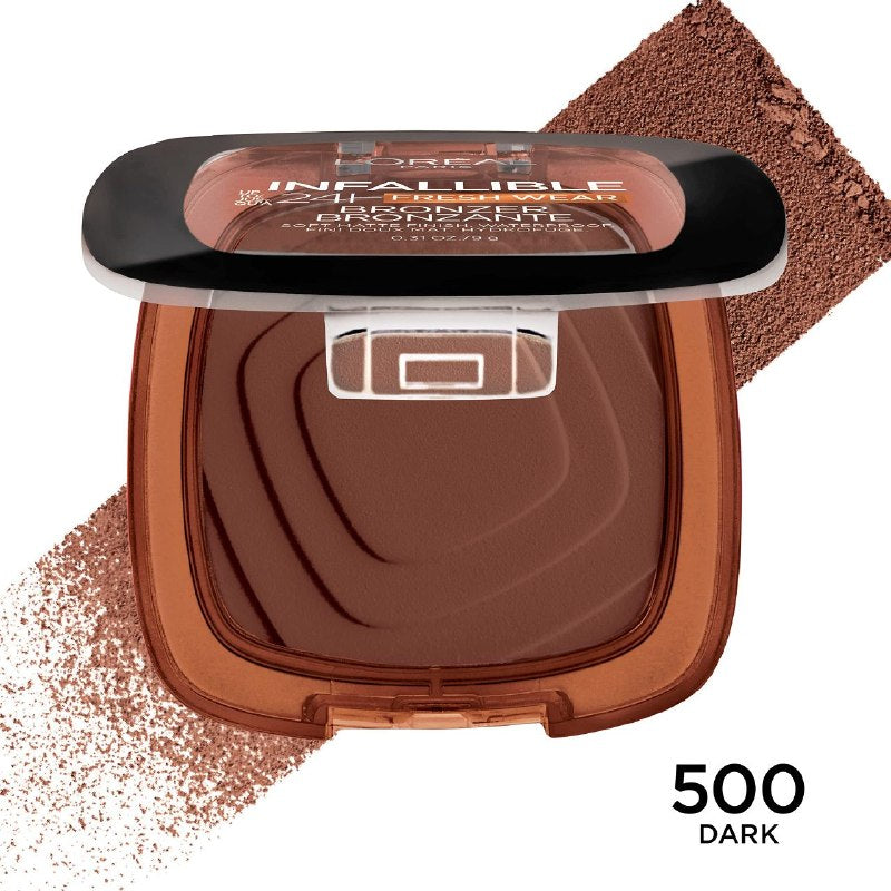 BRONCEADOR EN POLVO DE LARGA DURACION DE ACABADO MATE TONO 500 DARK LOREAL 9G