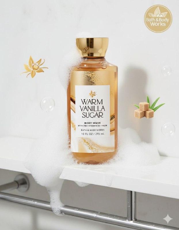 BATH & BODY WORKS GEL DE DUCHA WARM VANILLA SUGAR 295ML