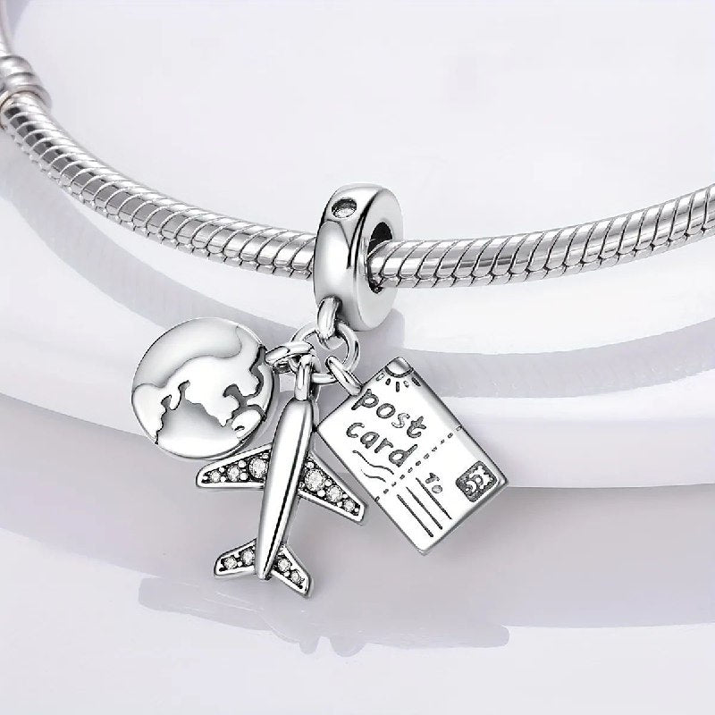 PCHARM4080 FORMA COSAS DE VIAJE PANDORA PLATA 9.25