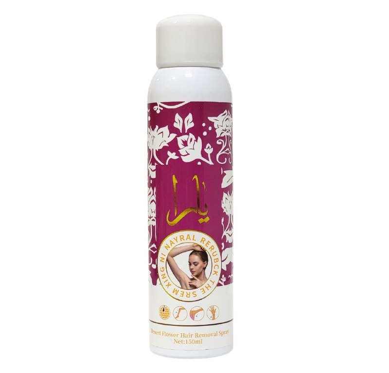 SPRAY DEPILADOR CORPORAL FEMENINO, RETIRA EL BELLO DESDE LA RAIZ SIN DOLOR HGZRL DESERT FLOWER 150ML DUPE DE LATTAFA YARA CANDY