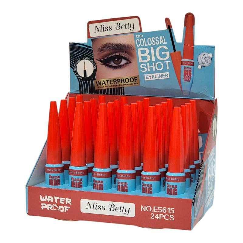 DELINEADOR DE OJOS LIQUIDO IMPERMEABLE DE ALTA INTENSIDAD MISS BETTY 6G (DUPE DE MAYBELLINE)