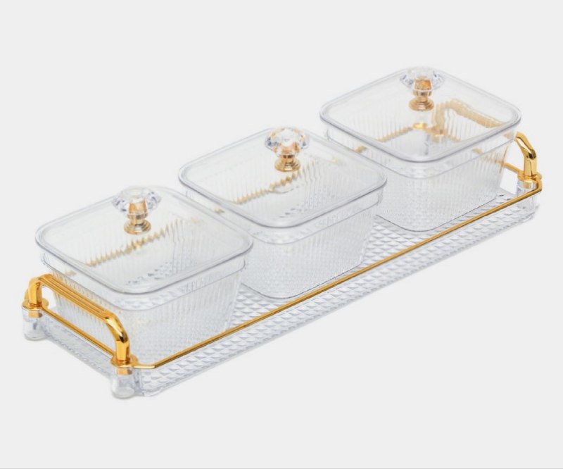 ORGANIZADOR RECIPIENTE CAJA DE ALMACENAMIENTO MULTIFUNCIONAL PLASTICAS, DURADERAS Y ELEGANTES, CON BANDEJA 3UND