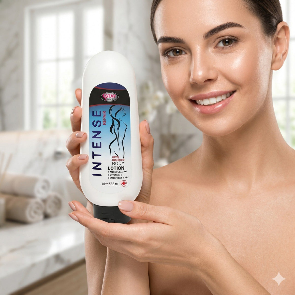 CREMA CORPORAL PARA PIEL EXTRA SECA CON VITAMINA E HIDRATANTE STAY BEAUTIFUL 532ML