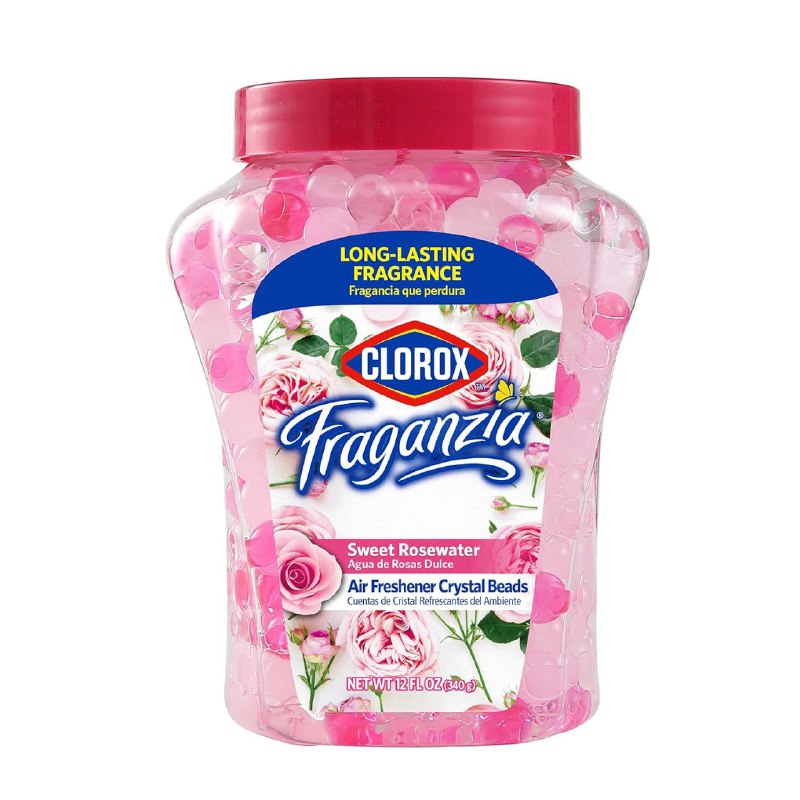 PERLAS AMBIENTADORAS AROMA AGUA DE ROSAS DULCE CLOROX 340G