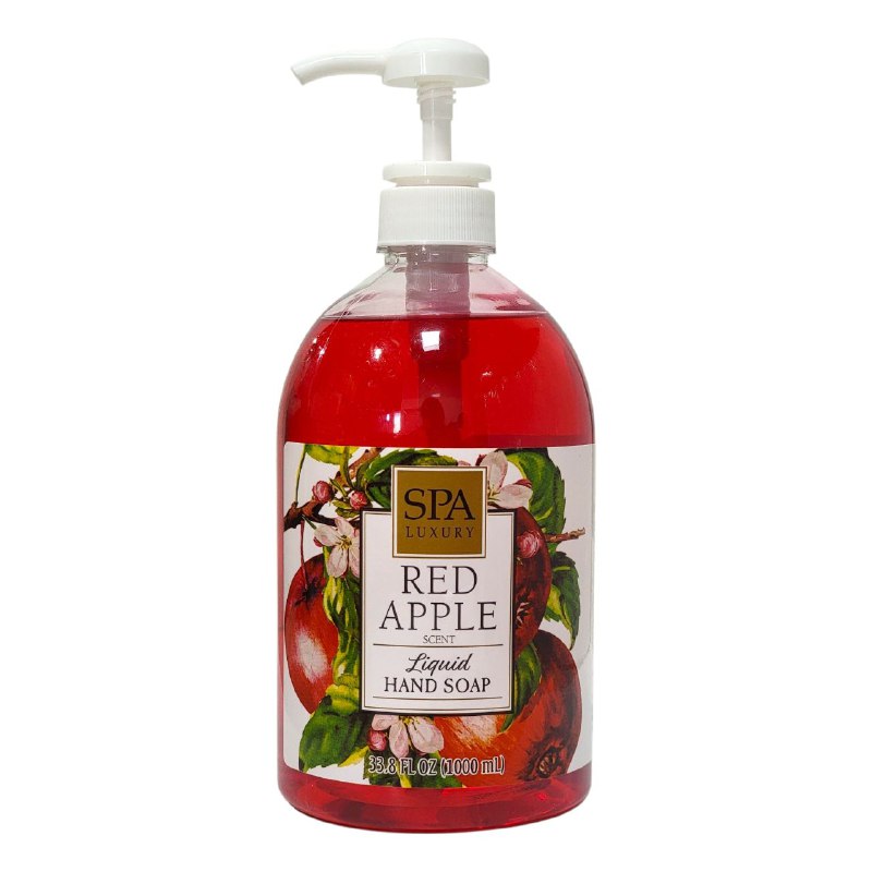 JABON DE MANOS CON ESENCIA A MANZANA ROJA HIDRATANTE SPA LUXURY 1000ML