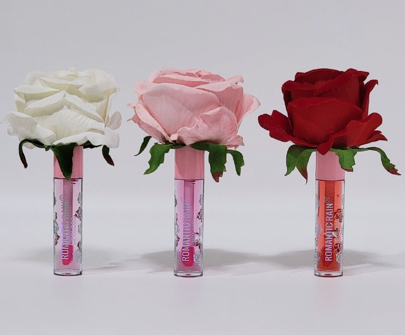 BRILLO LABIAL LIP GLOSS FORMA FLORES ROMANTIC RAIN