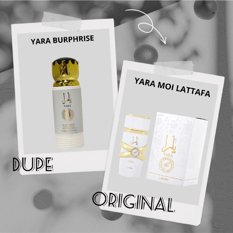 SPLASH YARA BURPHRISE 250ML (M) (AROMA SIMILAR LATTAFA YARA MOI)