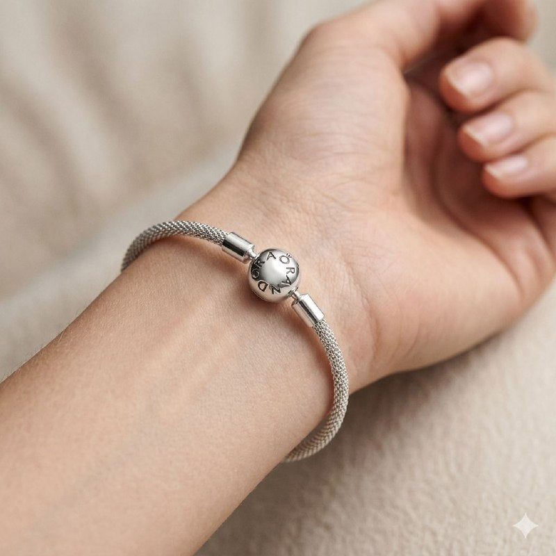 PULSERA PANDORA DE PLATA 9.25 PESO: 6.5G