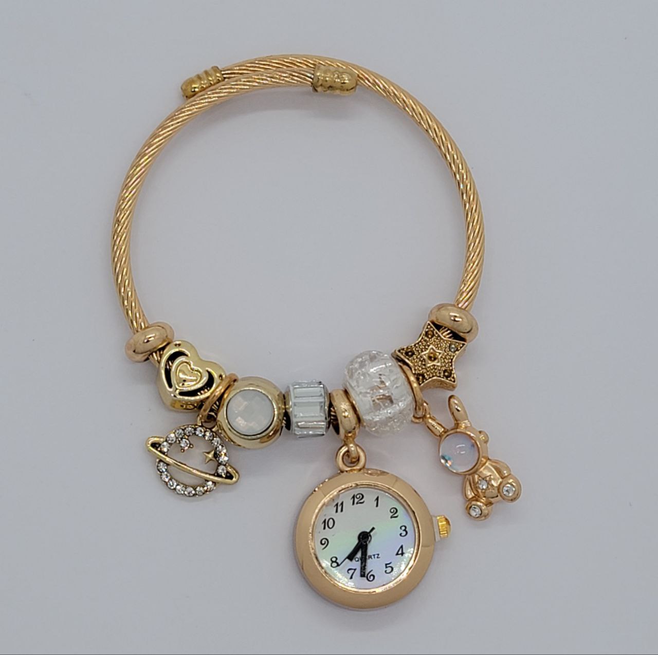 RELOJ ECONOMICO TIPO PANDORA PARA DAMA