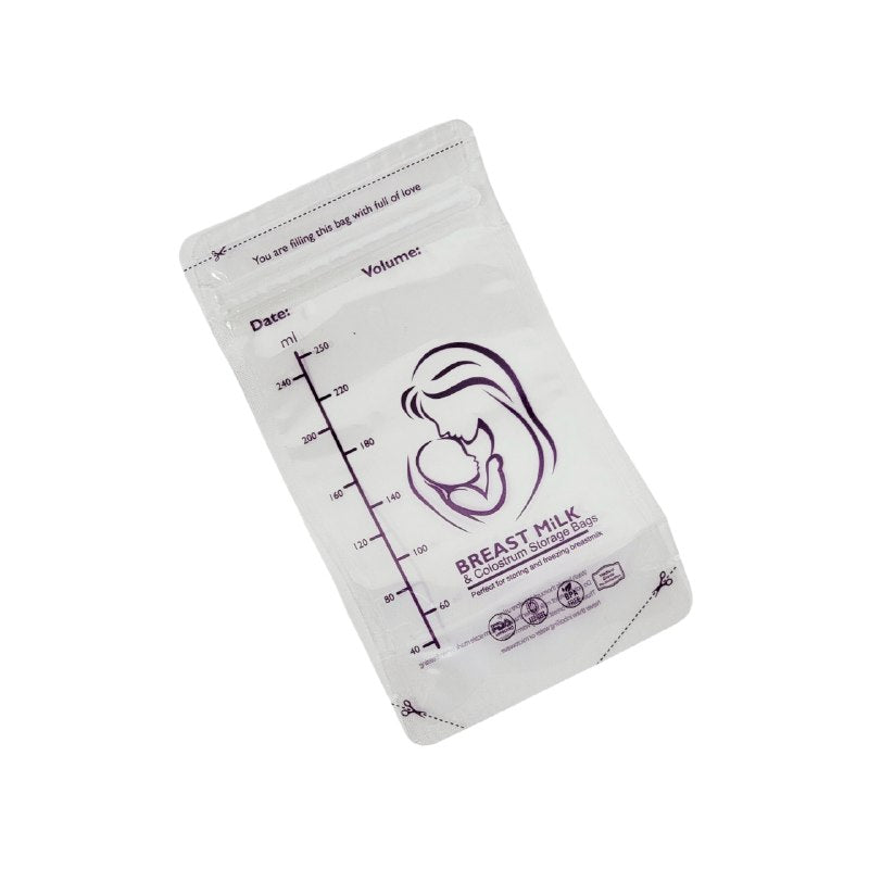 BOLSAS PARA ALMACENAR LECHE MATERNA PARA BEBES 30PCS SMILY BABY 250MLX30PCS