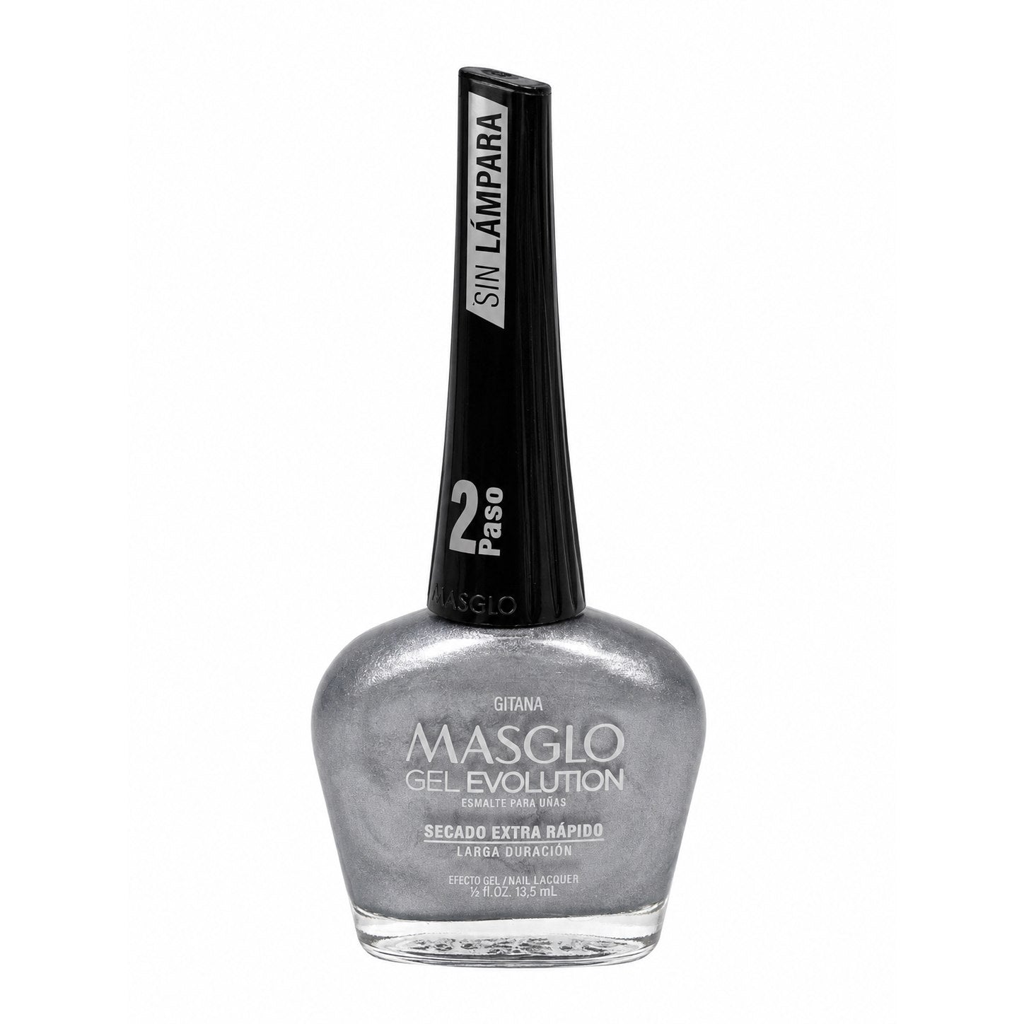 ESMALTE DE UÑAS CON EFECTO GEL DE SECADO EXTRA RÁPIDO MASGLO GEL EVOLUTION PASO 2 "ESTILO GITANA" 13.5 ML