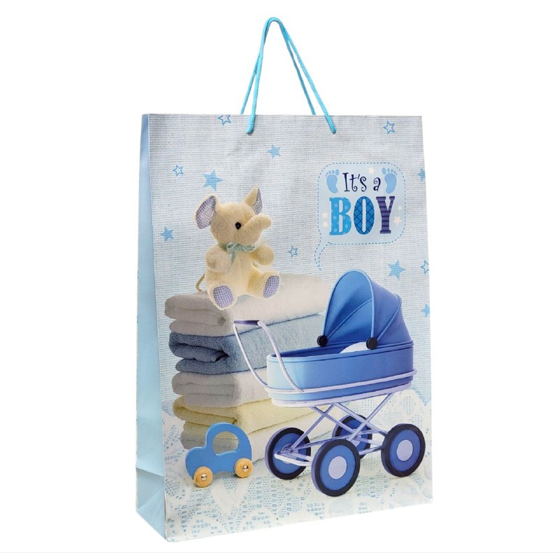 BOLSA DE REGALO BABY SHOWER GRANDE 32X11X44CM