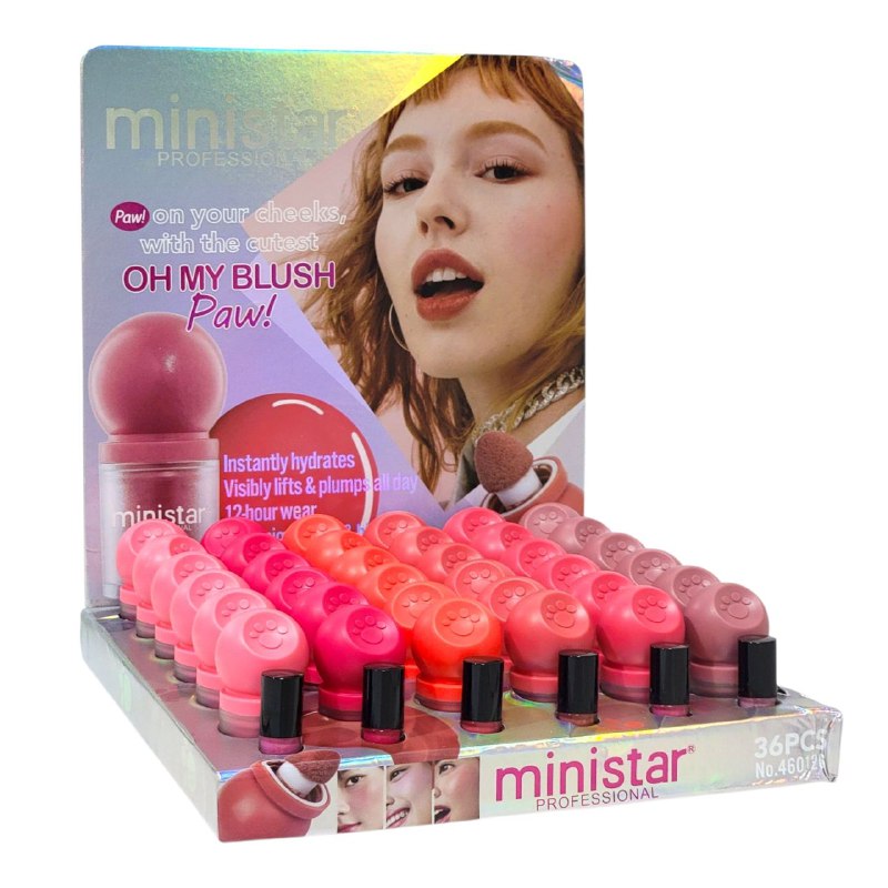 BLUSH LIQUIDO HIDRATANTE DE LARGA DURACION LEVANTA Y RELLENA VISIBLEMENTE TU ROSTRO POR 12H MINISTAR PROFESSIONAL 10ML (DUPE DE 2P ORIGINAL)