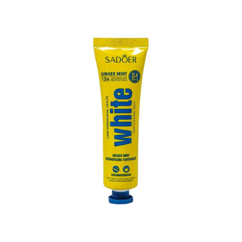 PASTA DE DIENTES DE MENTA Y JENGIBRE PARA DIENTES SENSIBLES DE LIMPIEZA PROFUNDA SADOER 30G