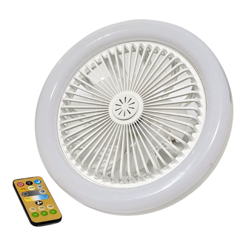 LUZ LED, FOCO VENTILADOR MULTIFUNCIONAL DE 30W CON AROMATERAPIA, SILENCIOSO CON DURACION DE 30K HORAS, AJUSTE DE BRILLO, AHORRO DE ENERGIA ROLINGER LED 130X255MM