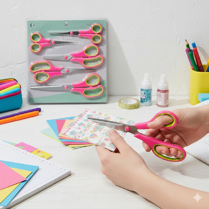 SET DE TIJERAS MULTIFUNCIONALES DE ACERO INOXIDABLE 5 PCS