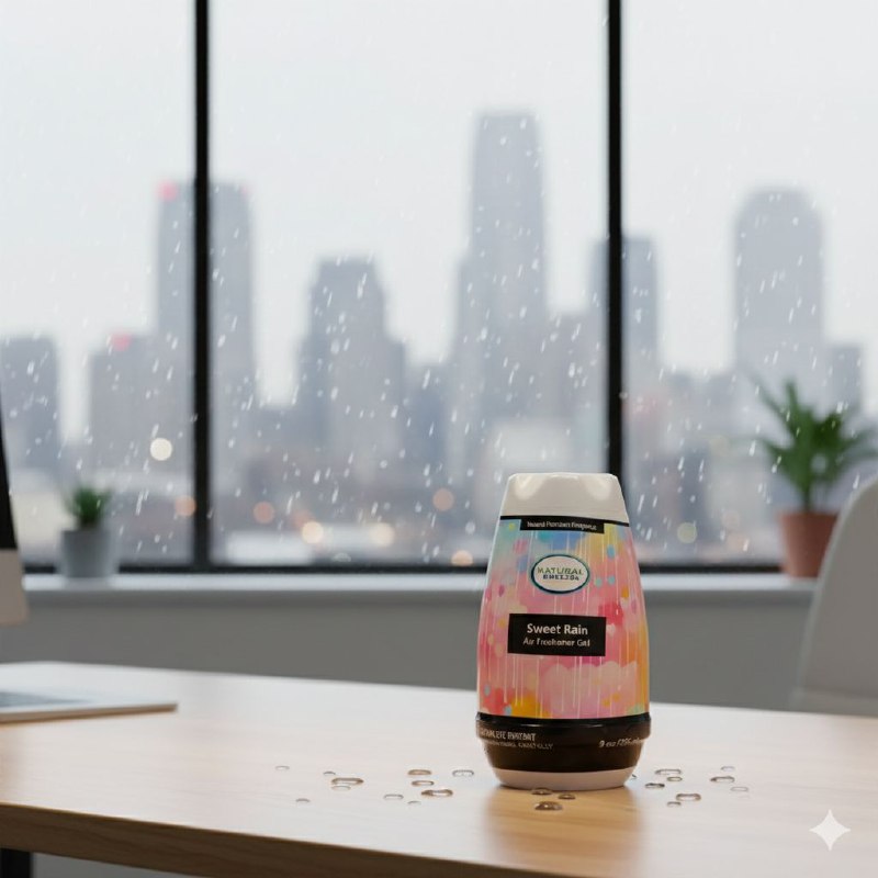 AMBIENTADOR AROMATIZANTE DE GEL SOLIDO DE DULCE LLUVIA NATURAL BREESE 255G