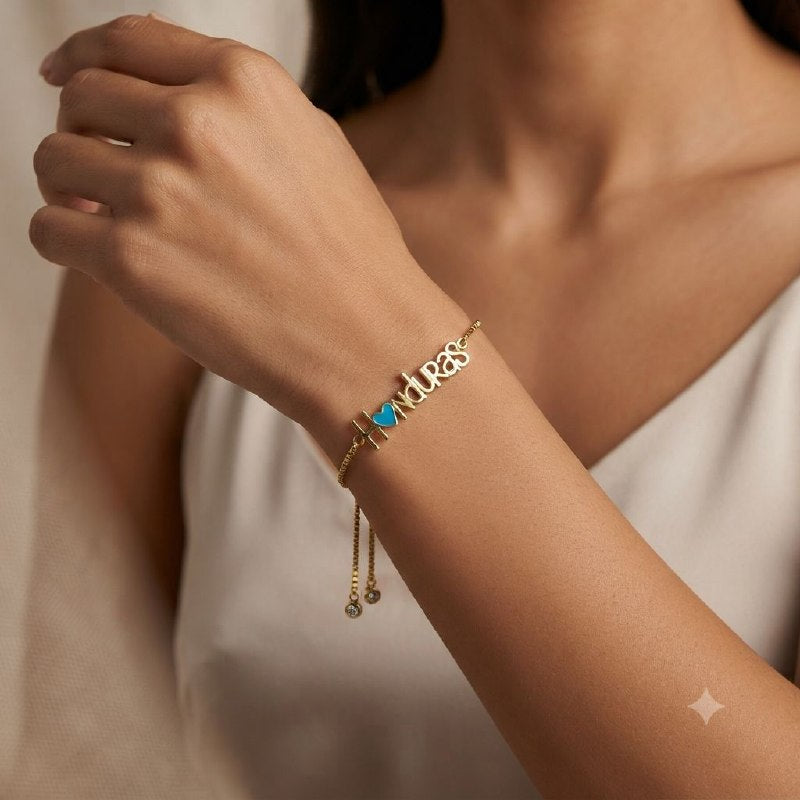 PULSERA DE ENCHAPE PARA DAMA CON DISEÑO DE HONDURAS
