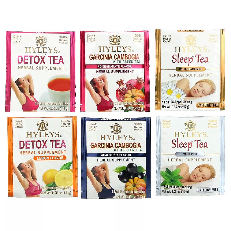 SUPLEMENTO HERBAL TE PARA 14 DIAS FORMULA DE LIMPIEZA SALUDABLE HYLEYS DETOX KIT 42UND